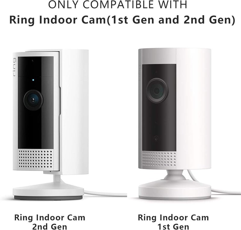 Pefecon 3 Pack R-ing Camera Mount, Strong Adhesive Wall Bracket for R-ing Indoor Cam(1st Gen and 2nd Gen), Tool-Free Sturdy Mounting Kit (White, Camera Not Included) - Image 2